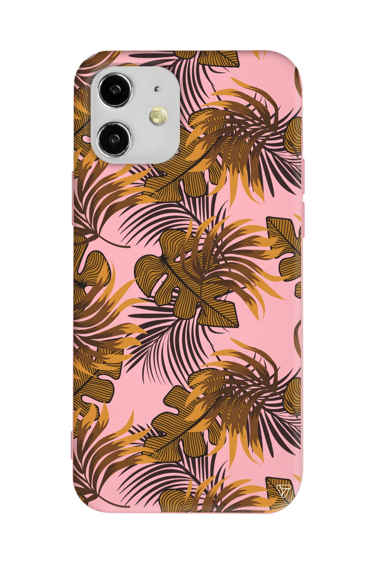 Mat Botanik Lansman Model İçi Kadife Silikon Telefon Kılıfı