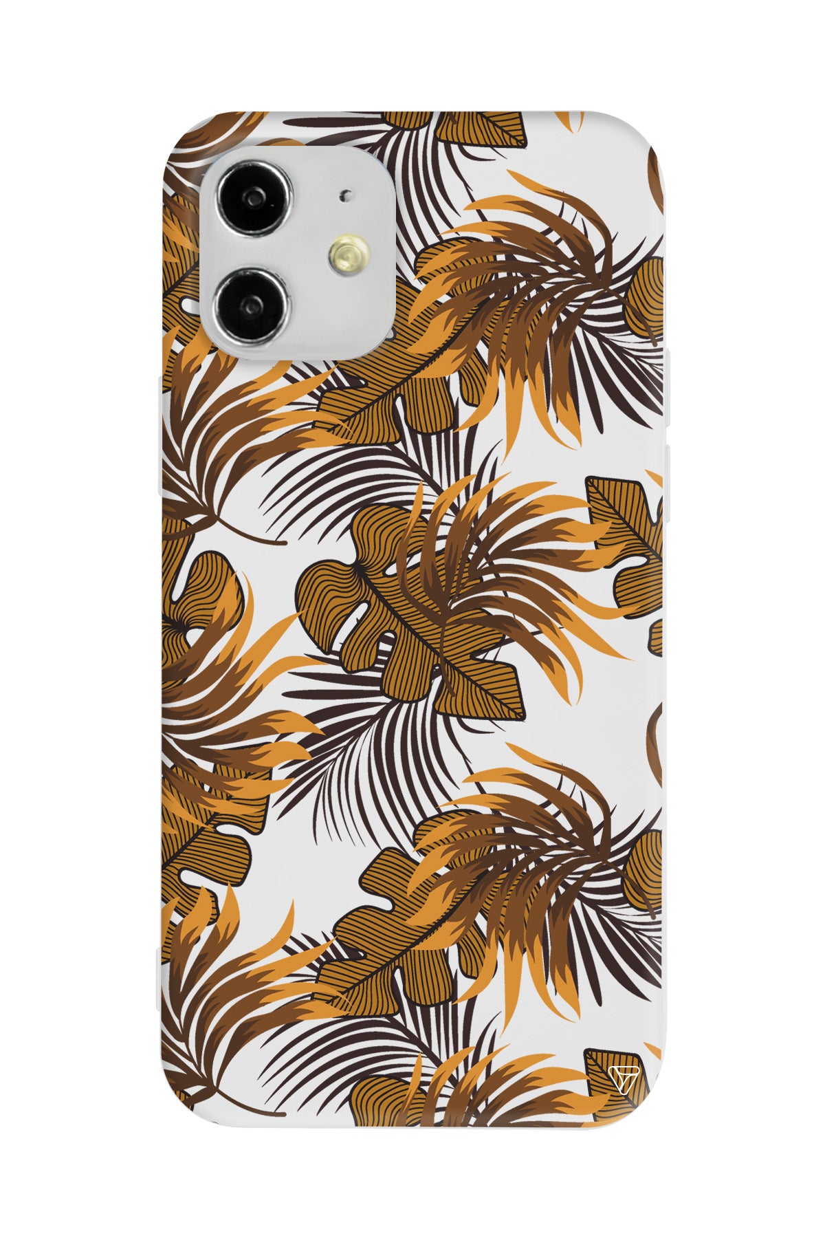 Mat Botanik Lansman Model İçi Kadife Silikon Telefon Kılıfı