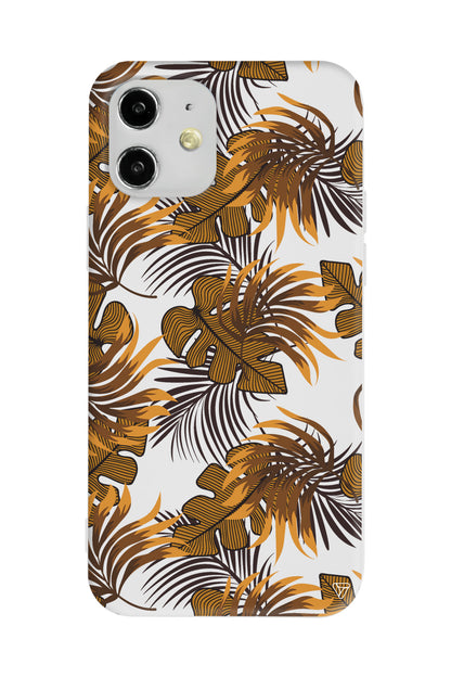 Mat Botanik Lansman Model İçi Kadife Silikon Telefon Kılıfı