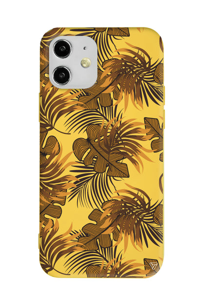 Mat Botanik Lansman Model İçi Kadife Silikon Telefon Kılıfı