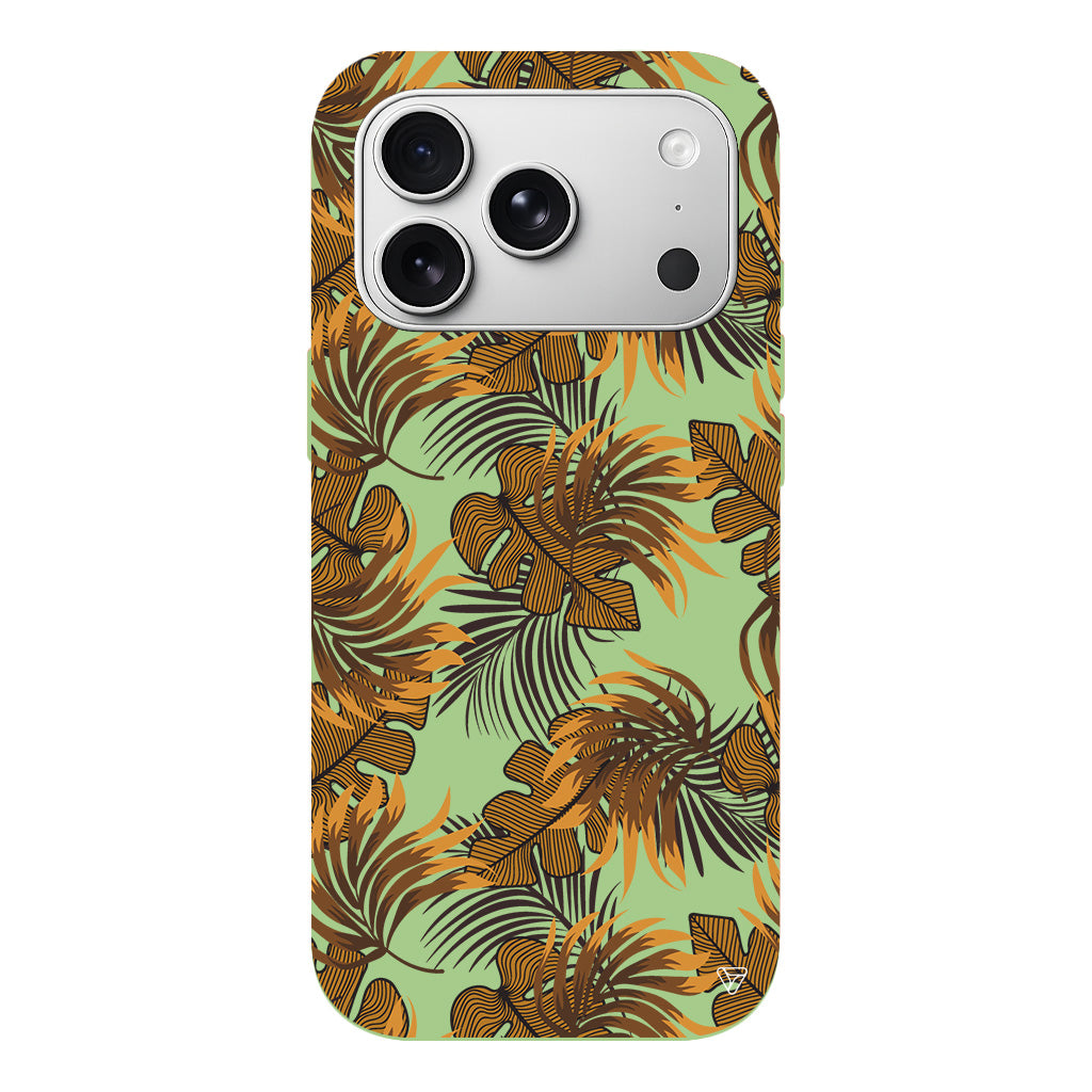 Mat Botanik Lansman Model İçi Kadife Silikon Telefon Kılıfı