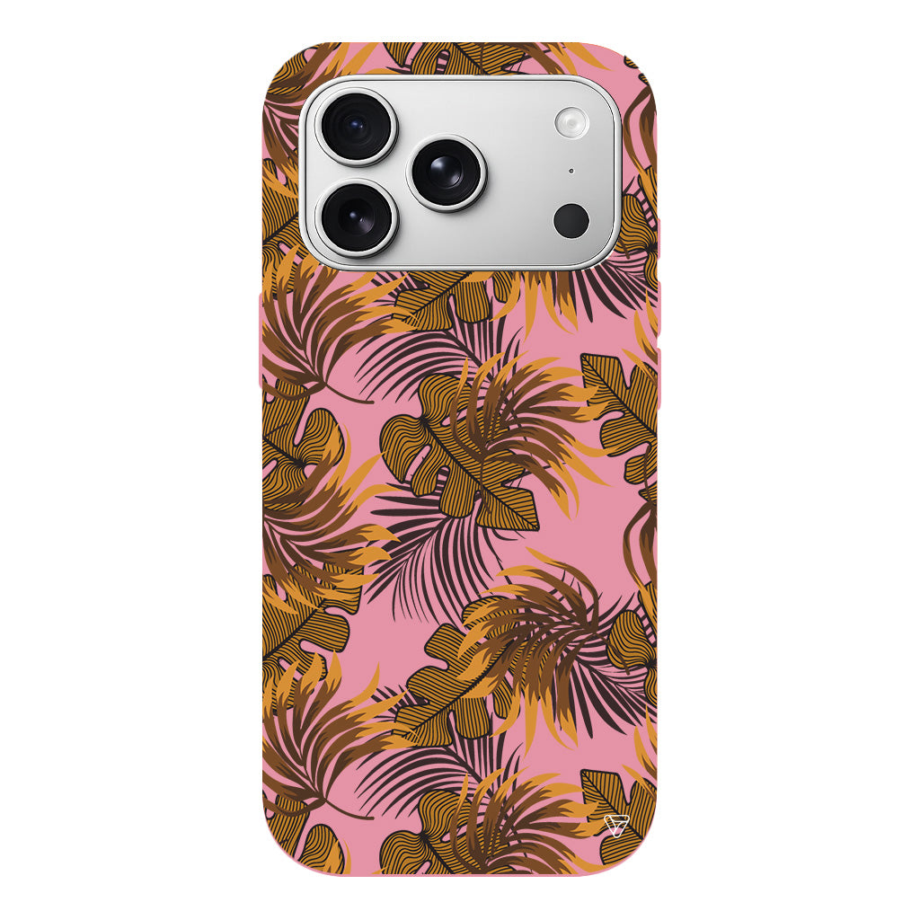 Mat Botanik Lansman Model İçi Kadife Silikon Telefon Kılıfı