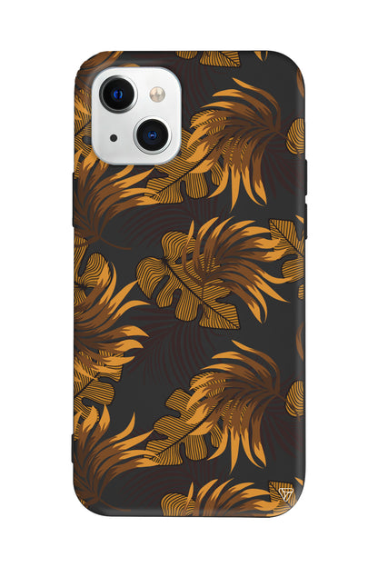 Mat Botanik Lansman Model İçi Kadife Silikon Telefon Kılıfı