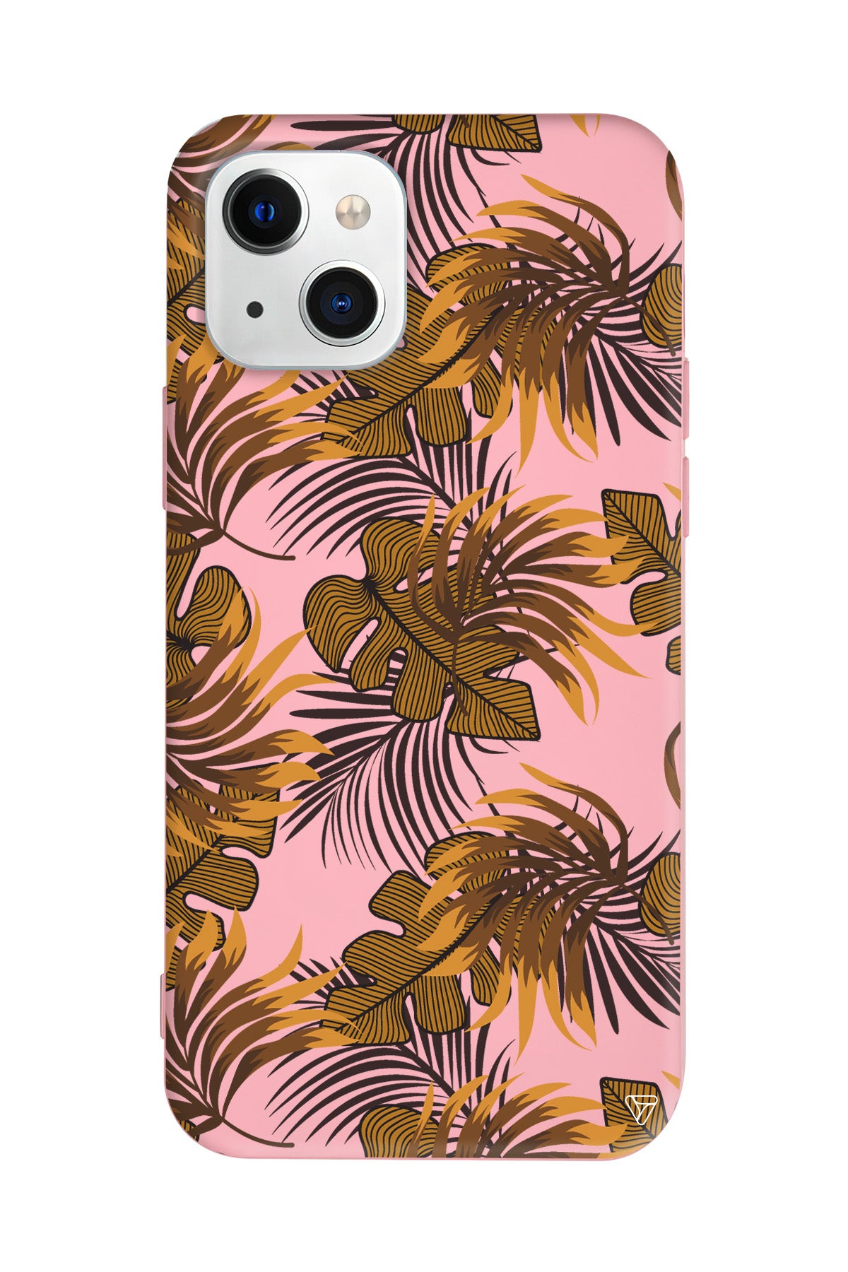 Mat Botanik Lansman Model İçi Kadife Silikon Telefon Kılıfı