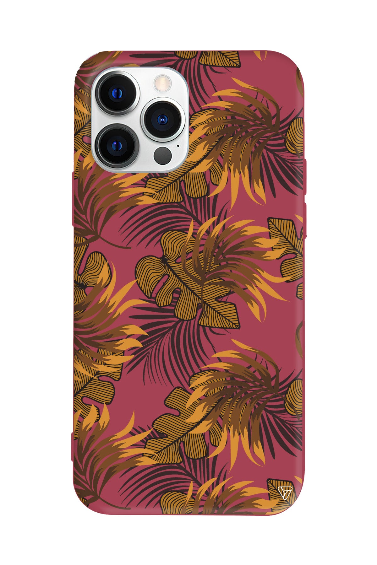 Mat Botanik Lansman Model İçi Kadife Silikon Telefon Kılıfı