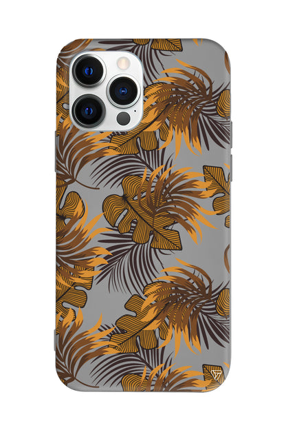 Mat Botanik Lansman Model İçi Kadife Silikon Telefon Kılıfı