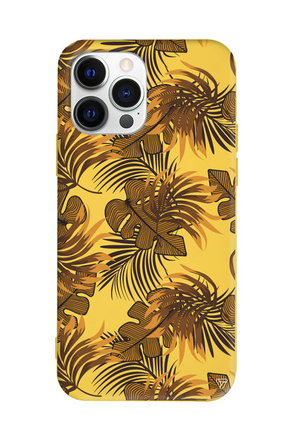 Mat Botanik Lansman Model İçi Kadife Silikon Telefon Kılıfı