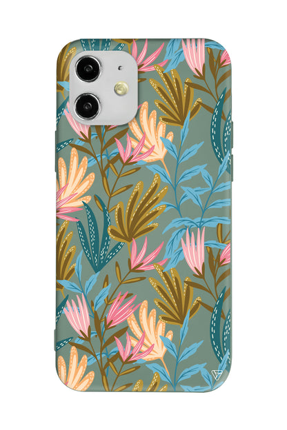 Bahar Esintisi Lansman Model İçi Kadife Silikon Telefon Kılıfı