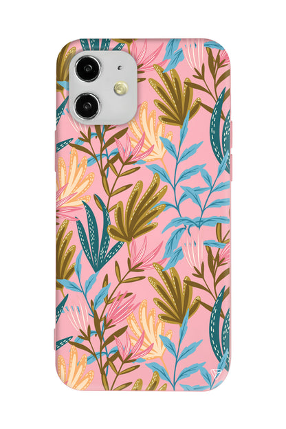 Bahar Esintisi Lansman Model İçi Kadife Silikon Telefon Kılıfı