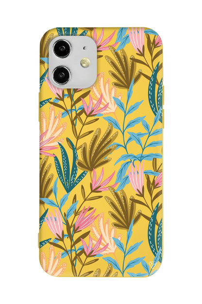 Bahar Esintisi Lansman Model İçi Kadife Silikon Telefon Kılıfı