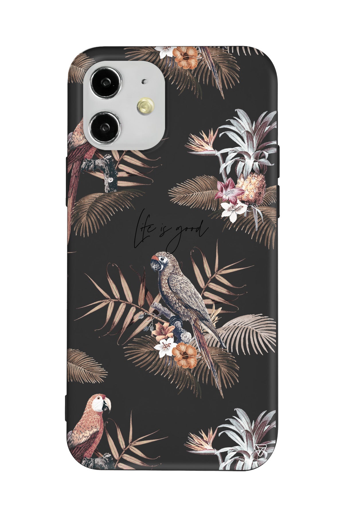 Parrot Yard Lansman Model İçi Kadife Silikon Telefon Kılıfı