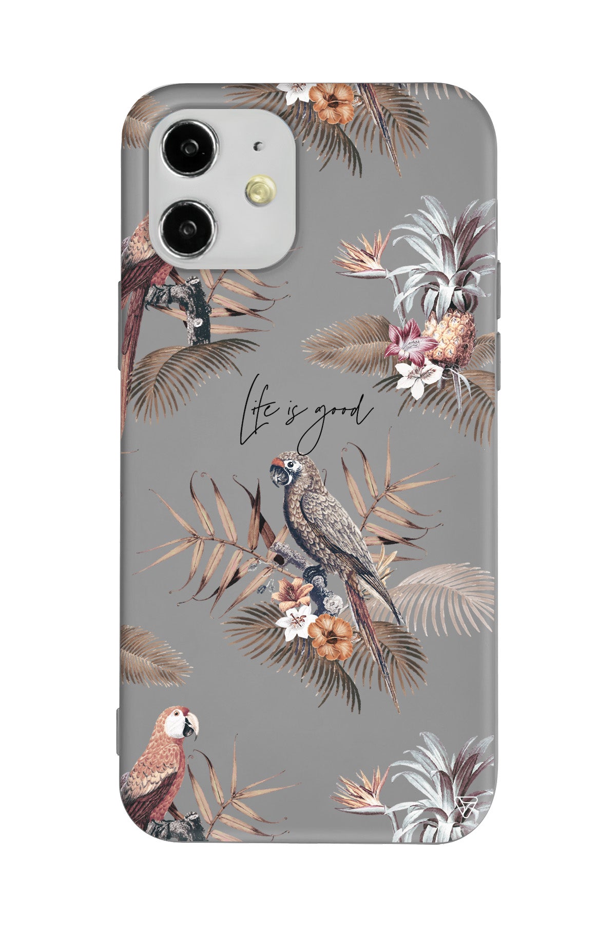 Parrot Yard Lansman Model İçi Kadife Silikon Telefon Kılıfı