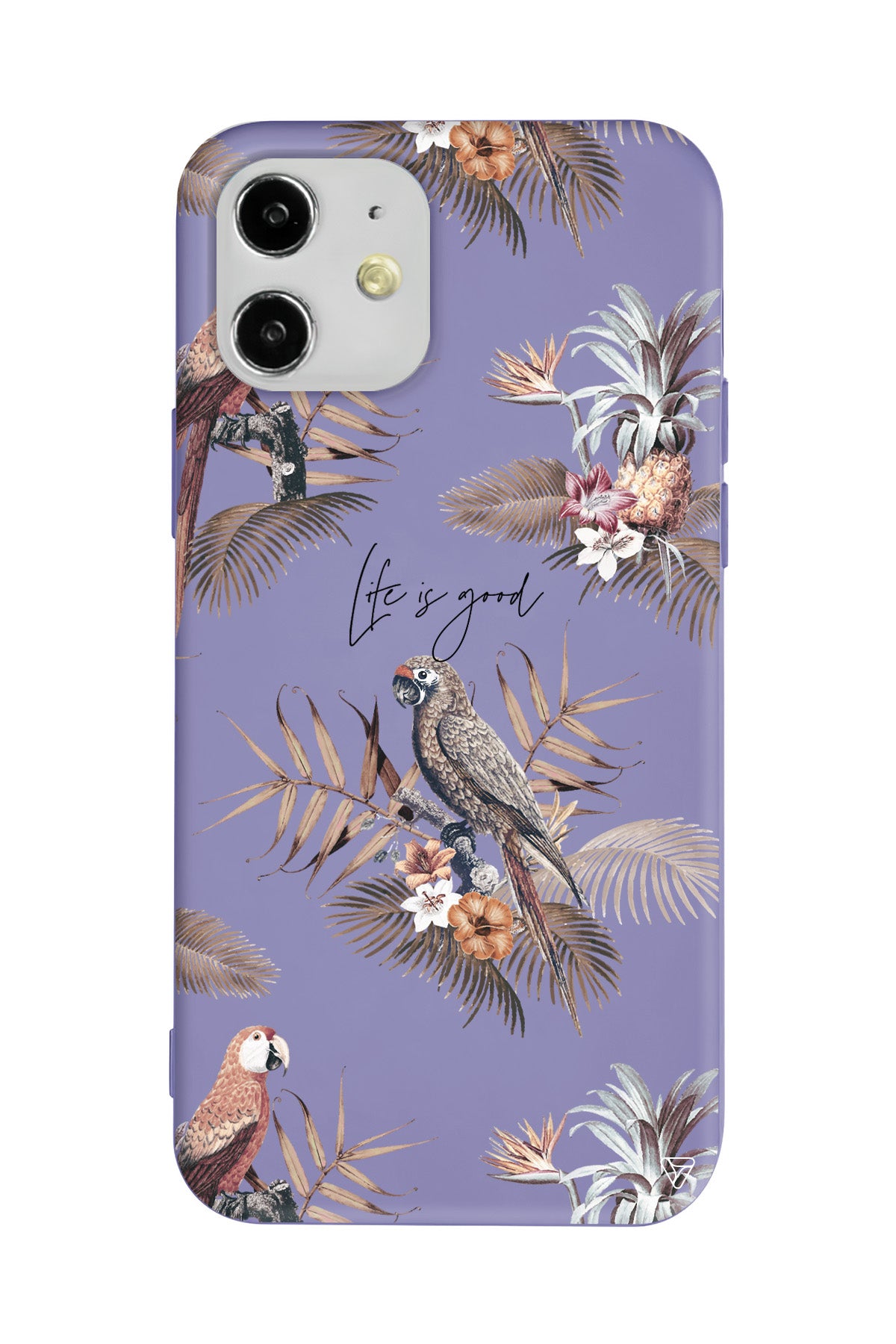 Parrot Yard Lansman Model İçi Kadife Silikon Telefon Kılıfı