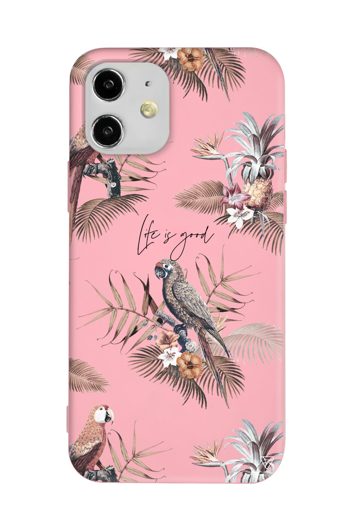 Parrot Yard Lansman Model İçi Kadife Silikon Telefon Kılıfı