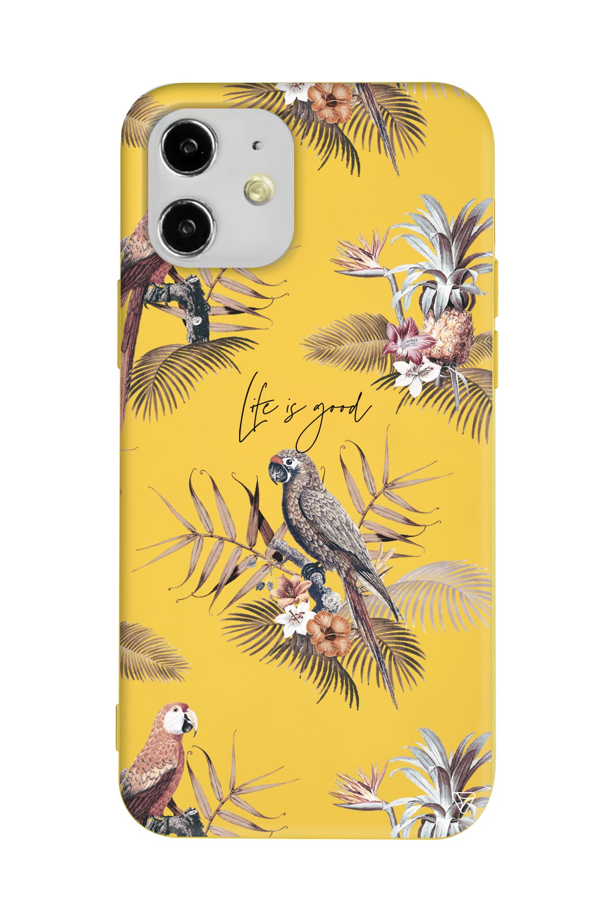 Parrot Yard Lansman Model İçi Kadife Silikon Telefon Kılıfı