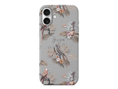 Parrot Yard Lansman Model İçi Kadife Silikon Telefon Kılıfı