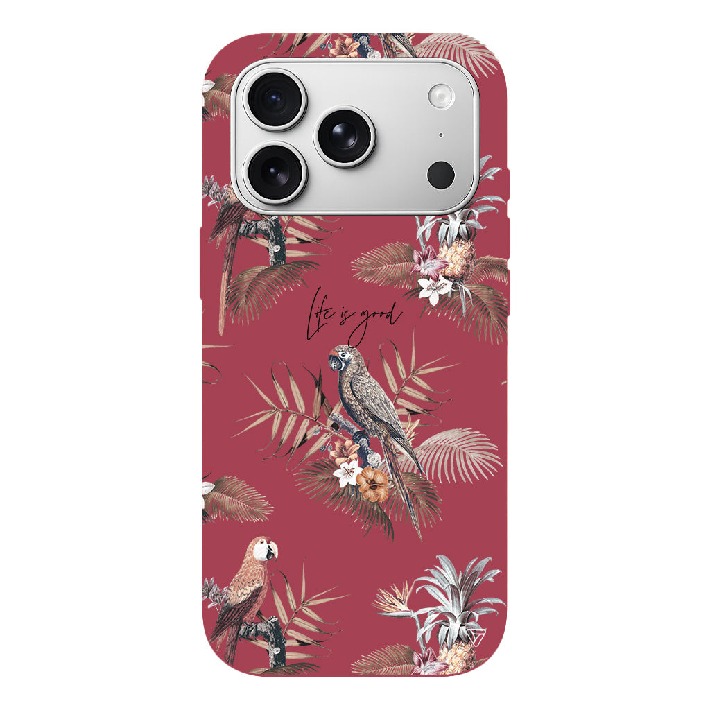 Parrot Yard Lansman Model İçi Kadife Silikon Telefon Kılıfı