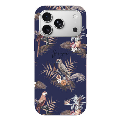 Parrot Yard Lansman Model İçi Kadife Silikon Telefon Kılıfı