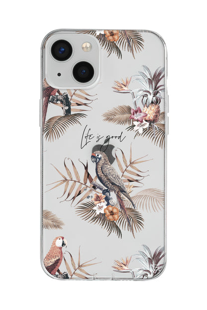 Parrot Yard Lansman Model İçi Kadife Silikon Telefon Kılıfı