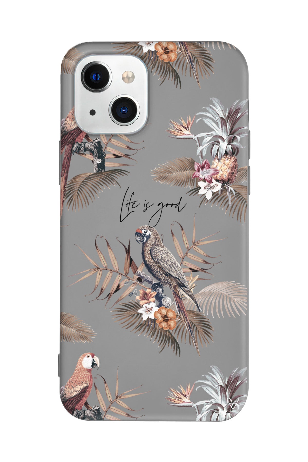 Parrot Yard Lansman Model İçi Kadife Silikon Telefon Kılıfı