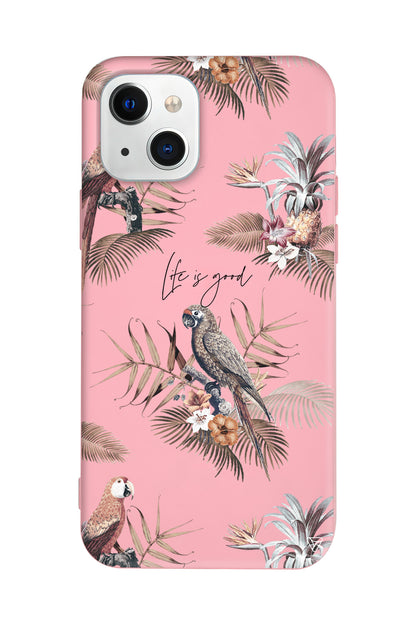 Parrot Yard Lansman Model İçi Kadife Silikon Telefon Kılıfı – Plus Serisine Özel