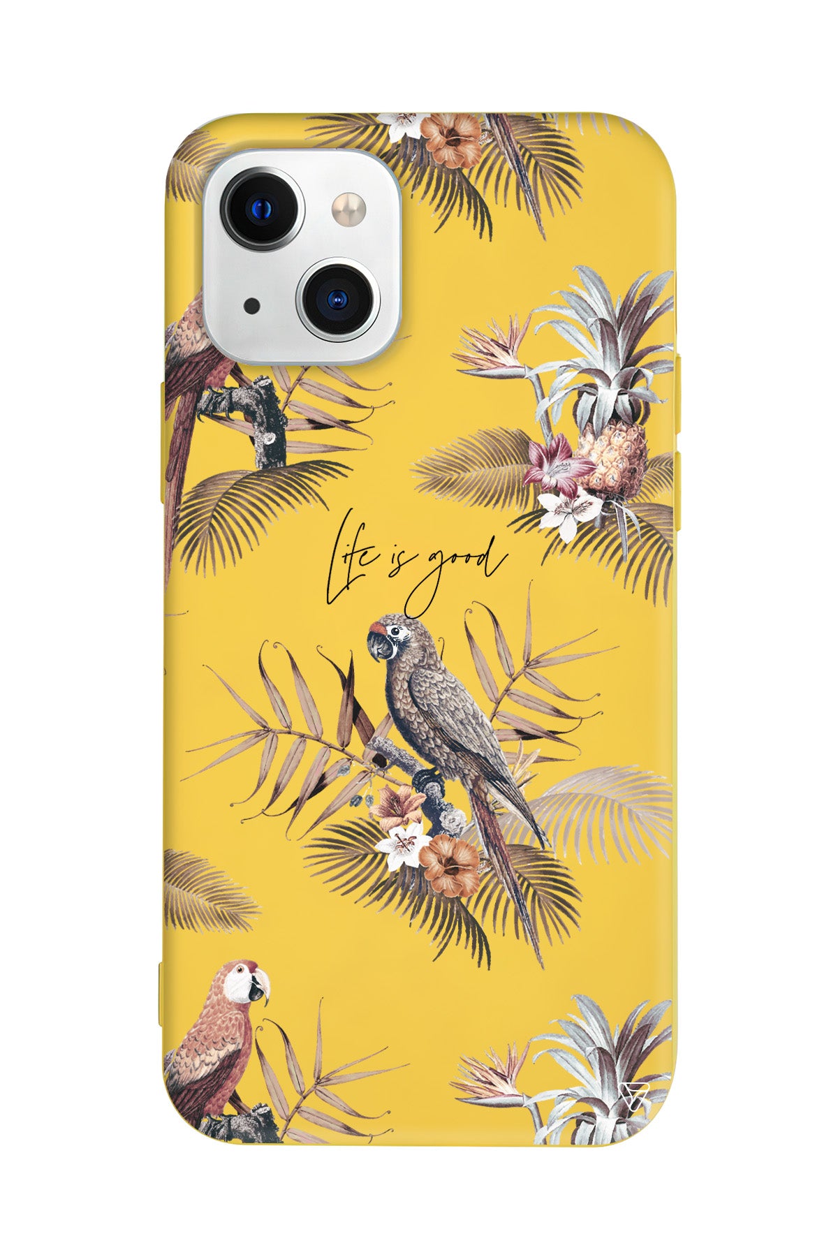 Parrot Yard Lansman Model İçi Kadife Silikon Telefon Kılıfı