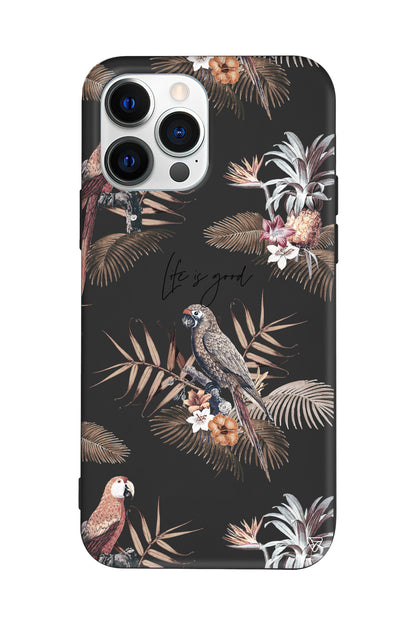 Parrot Yard Lansman Model İçi Kadife Silikon Telefon Kılıfı