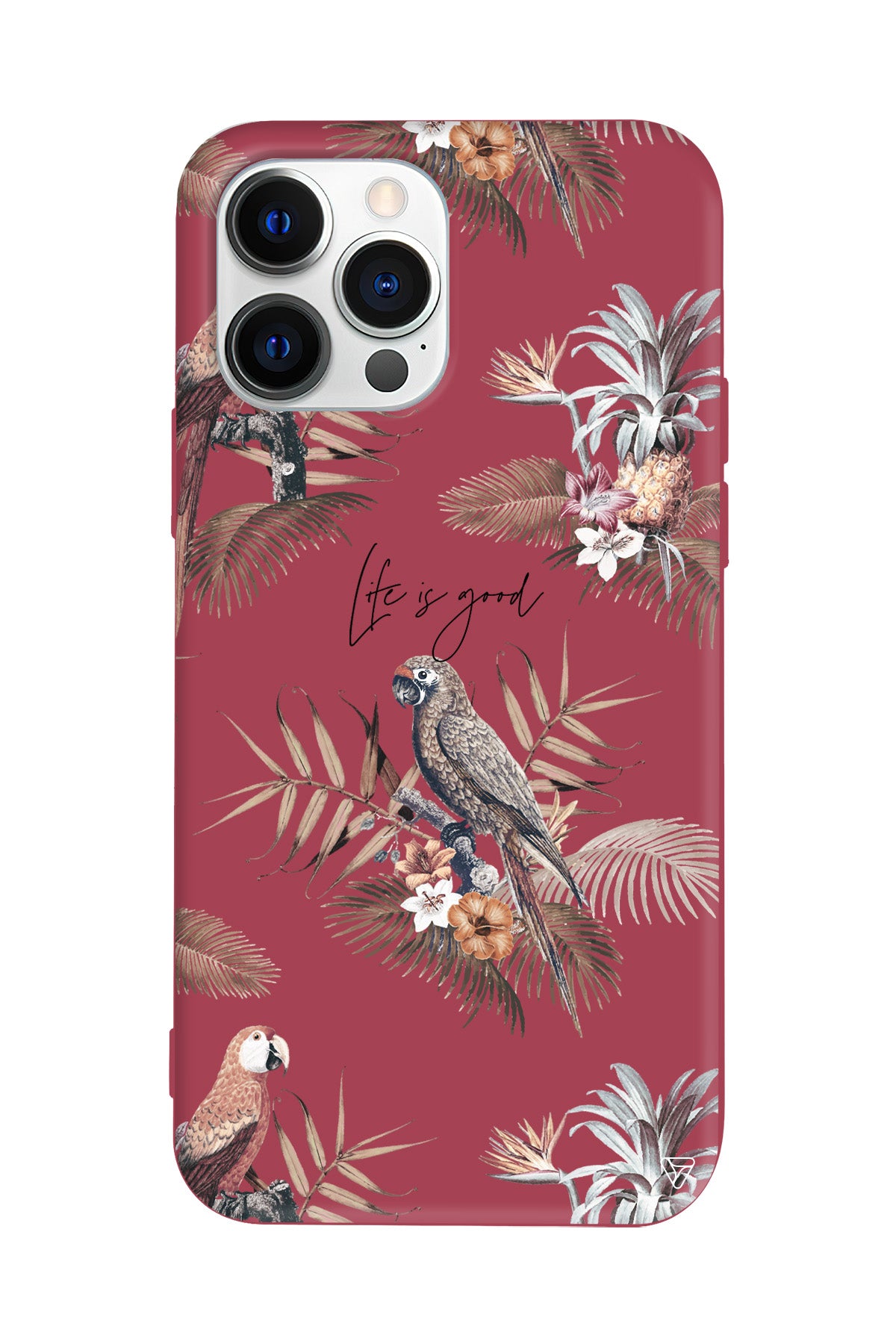 Parrot Yard Lansman Model İçi Kadife Silikon Telefon Kılıfı