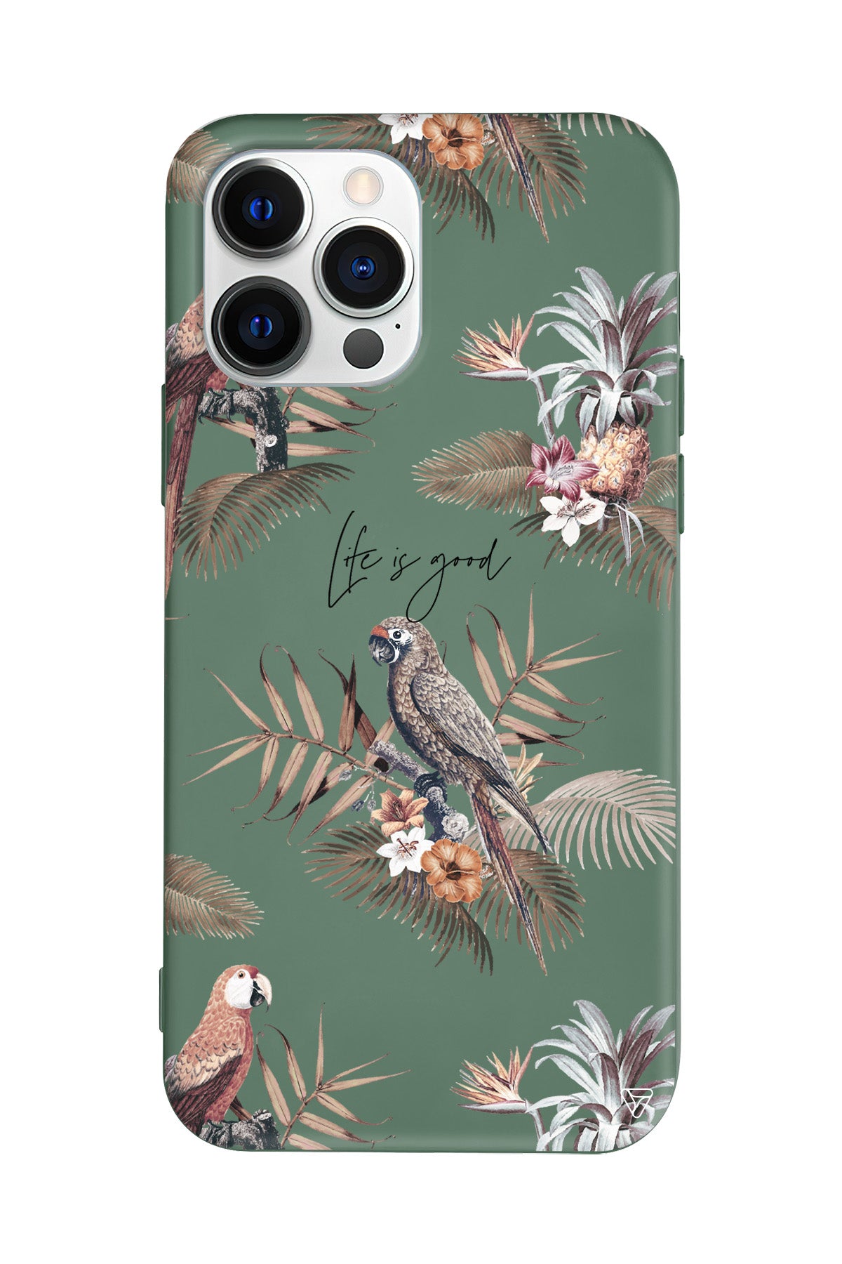 Parrot Yard Lansman Model İçi Kadife Silikon Telefon Kılıfı