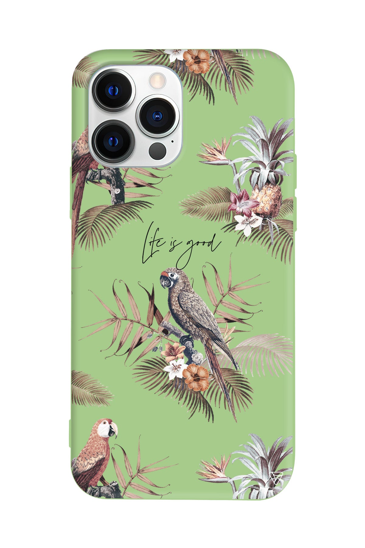 Parrot Yard Lansman Model İçi Kadife Silikon Telefon Kılıfı