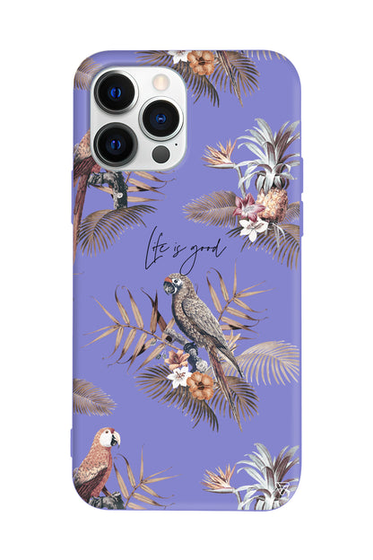 Parrot Yard Lansman Model İçi Kadife Silikon Telefon Kılıfı