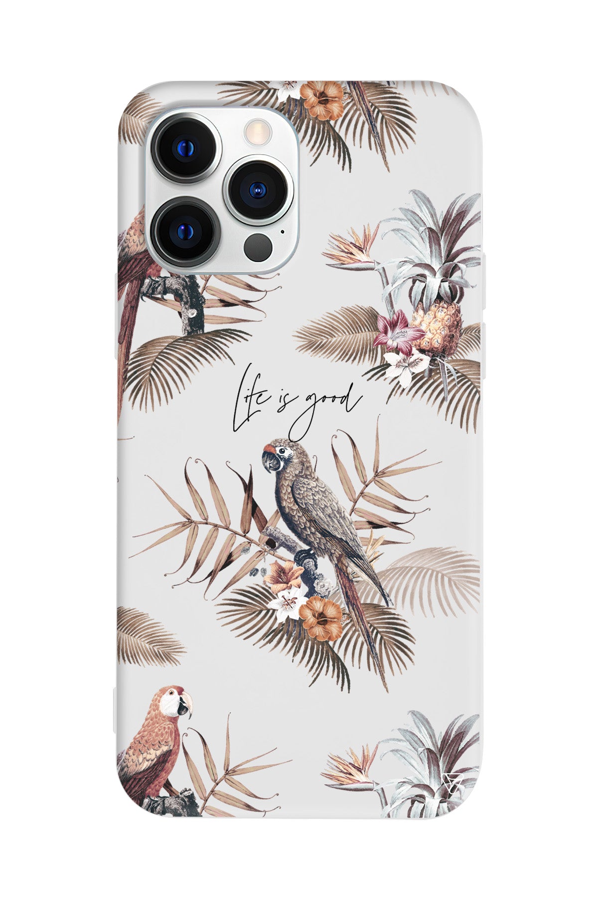 Parrot Yard Lansman Model İçi Kadife Silikon Telefon Kılıfı