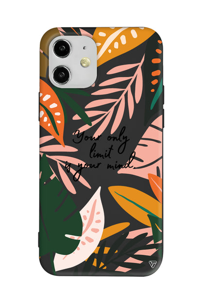 Limit is Your Mind Lansman Model İçi Kadife Silikon Telefon Kılıfı