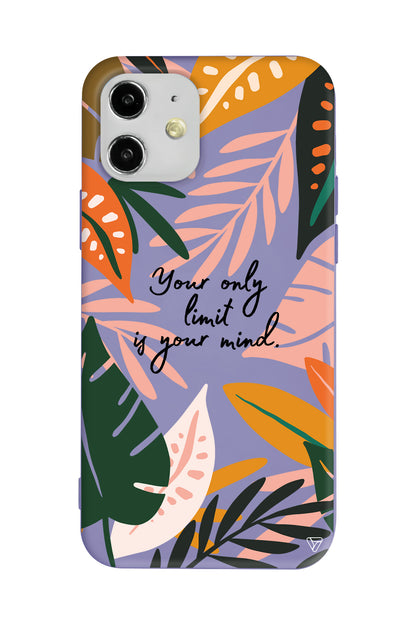 Limit is Your Mind Lansman Model İçi Kadife Silikon Telefon Kılıfı