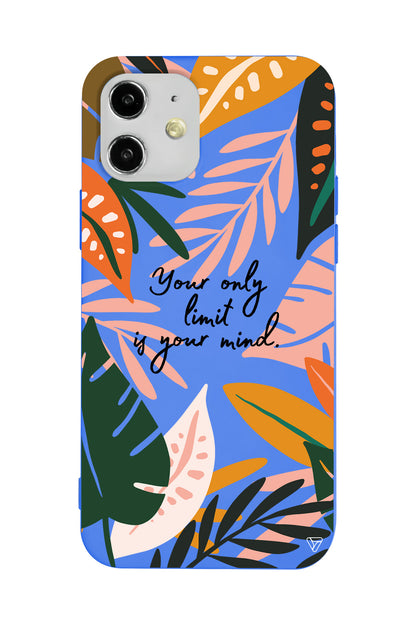 Limit is Your Mind Lansman Model İçi Kadife Silikon Telefon Kılıfı