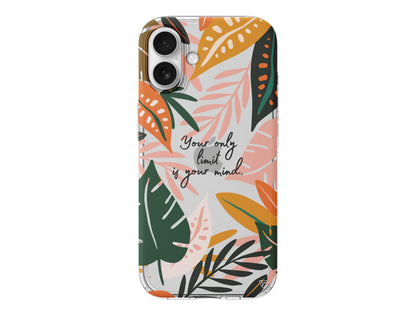 Limit is Your Mind Lansman Model İçi Kadife Silikon Telefon Kılıfı