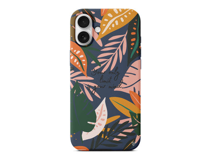 Limit is Your Mind Lansman Model İçi Kadife Silikon Telefon Kılıfı