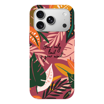 Limit is Your Mind Lansman Model İçi Kadife Silikon Telefon Kılıfı