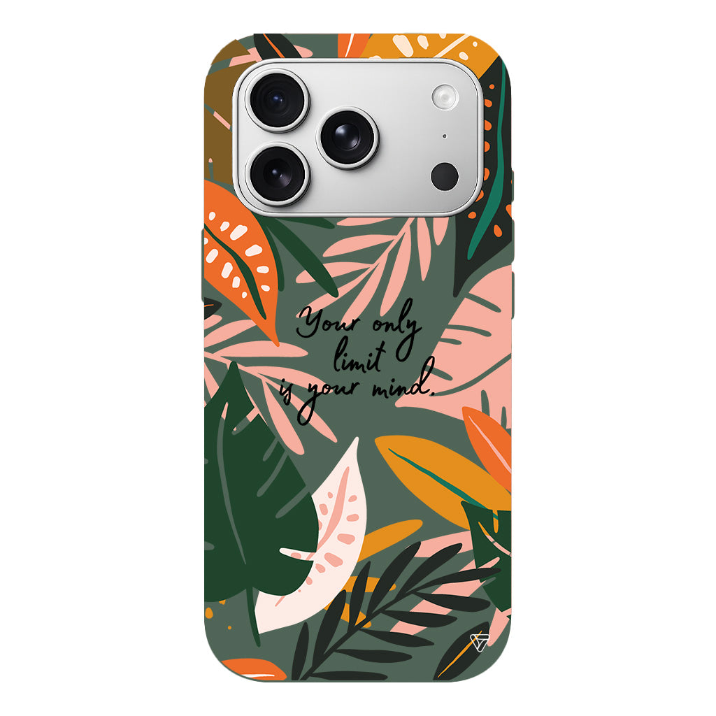 Limit is Your Mind Lansman Model İçi Kadife Silikon Telefon Kılıfı