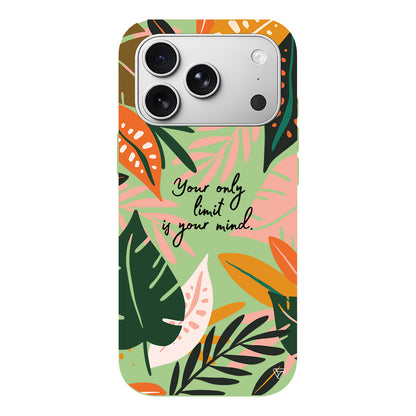 Limit is Your Mind Lansman Model İçi Kadife Silikon Telefon Kılıfı