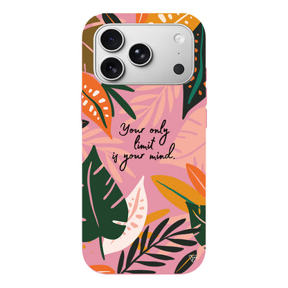 Limit is Your Mind Lansman Model İçi Kadife Silikon Telefon Kılıfı