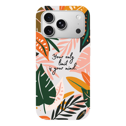 Limit is Your Mind Lansman Model İçi Kadife Silikon Telefon Kılıfı