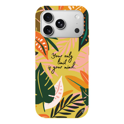 Limit is Your Mind Lansman Model İçi Kadife Silikon Telefon Kılıfı