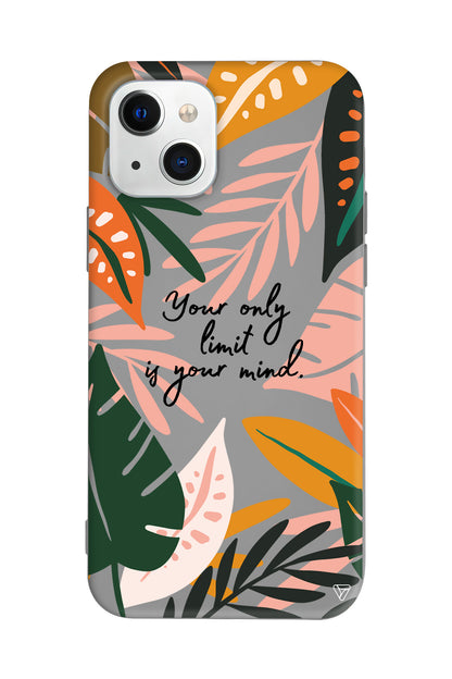 Limit is Your Mind Lansman Model İçi Kadife Silikon Telefon Kılıfı