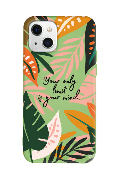 Limit is Your Mind Lansman Model İçi Kadife Silikon Telefon Kılıfı – Plus Serisine Özel