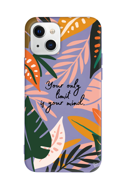 Limit is Your Mind Lansman Model İçi Kadife Silikon Telefon Kılıfı