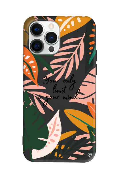 Limit is Your Mind Lansman Model İçi Kadife Silikon Telefon Kılıfı