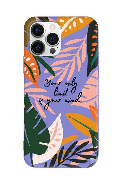 Limit is Your Mind Lansman Model İçi Kadife Silikon Telefon Kılıfı