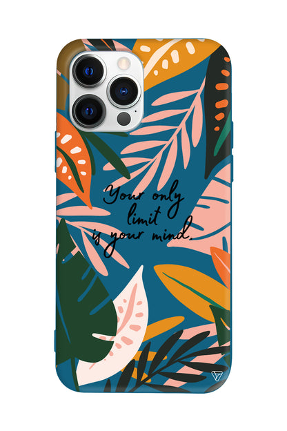 Limit is Your Mind Lansman Model İçi Kadife Silikon Telefon Kılıfı