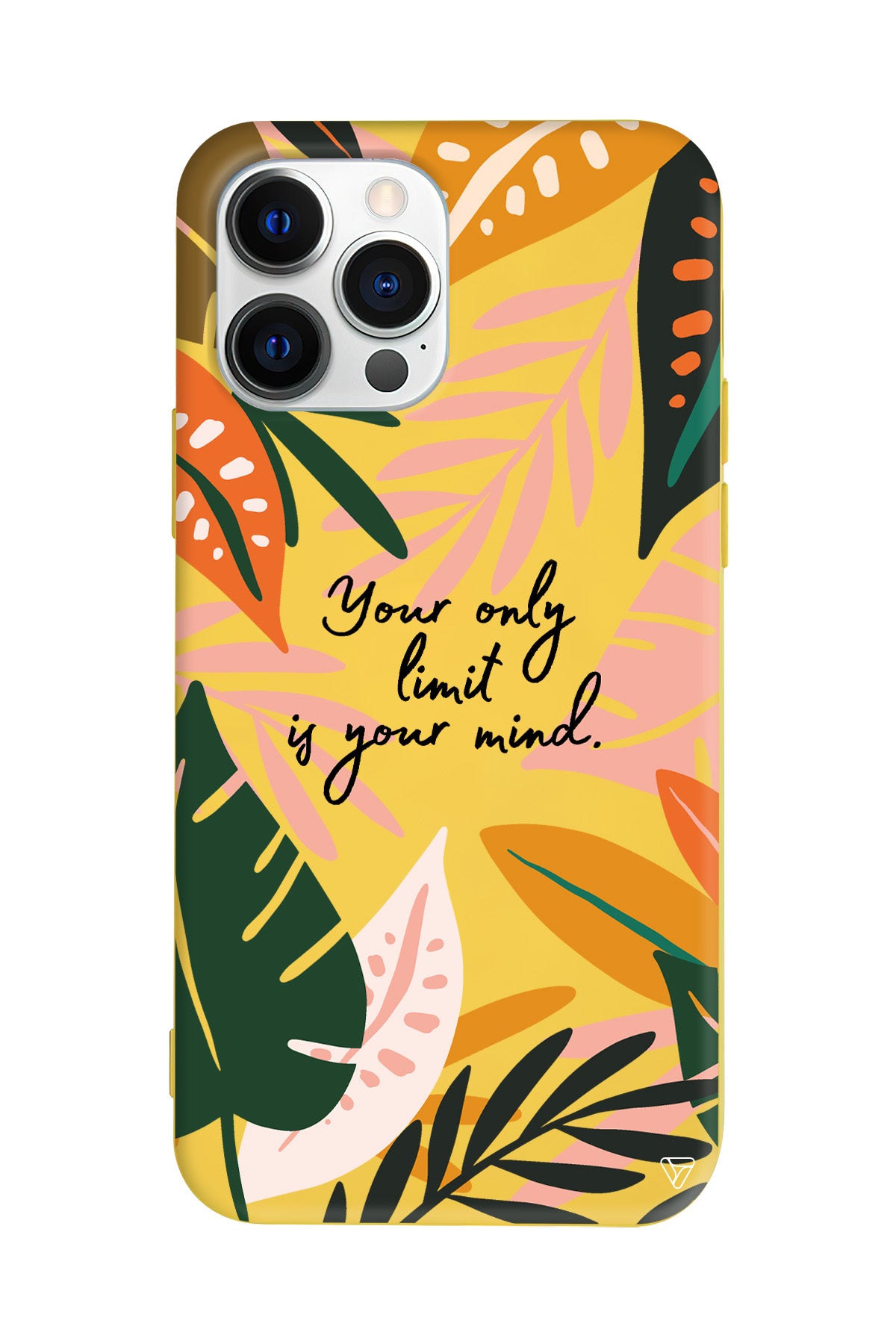 Limit is Your Mind Lansman Model İçi Kadife Silikon Telefon Kılıfı